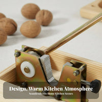 Sturdy Steel Construction Walnut Sheller Tool Includes Shell Catcher Box Macadamia Nut Sheller for Elderly