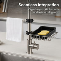 Bathroom Sink and Home Kitchen Drain Rack in 304 Stainless Steel, Foldable Over the Dish Drying for Students