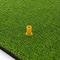 Putting Practice Bay Mat, 100cm Indoor and Outdoor Non-Slip Hitting Mat, Portable Heavy Duty Artificial Turf for Swing Training