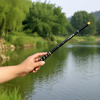 Portable Stream Fishing Rod Carbon Fiber Telescopic Travel Rod for Anglers