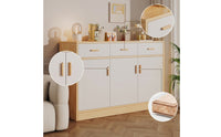 Storage Cabinet Freestanding Storage Cabinet with Doors and Shelves Modern Sideboard for Living Room, Kitchen, Drink Area