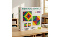 Stacking Blocks with Peg Base Rainbow Peg Board Toy STEM for Playroom, Preschool