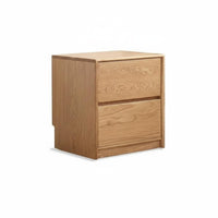 Minimalist Aesthetic 2-Drawer Chest Floor-Standing Bedside Table Space-Saving Design Nightstand Sturdy Frame for Homeowners, Apartment Dwellers, Bedroom, Living Room, Entryway, College Dorm