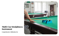 2 Pieces Double-Wheel-Wheel Design Pool Cue Straightness Checker Accurate Inspection Billiard Cue Straightness Checker Fluid Rotation