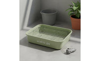 Anti-Tracking Dog Toilet with Grate Easy to Clean Puppy Training Tray for Young Dogs