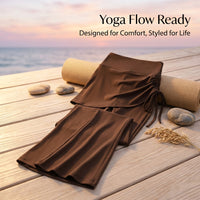Flared Leggings for Women with High Waist and Quick Dry Material, Wide Leg Stretch Pants for Running and Outdoor Sports, Bootcut Trousers