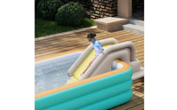 Inflatable Pool Slide Anti-Tip Inflatable Slide Pool Amusement Playset Easy to Set up Safe Side Guard for Garden