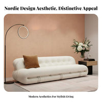 Asymmetrical Curved Sofa Nordic Design Curved rear Sofa distinctive Shape Couch for Business Owners, Interior Designers, Living Room, Reception Area, Lobby