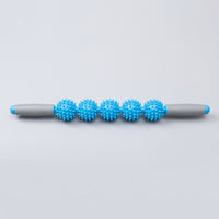 Spiked Massage Roller for Muscle Recovery, Leg for Runners Post Workout, Five Ball PVC Fascia Handheld Deep Tissue for Fitness