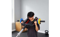 Hack Squat Push Rack Stable Weightlifting Station Frame with Shoulder Pads Multifunctional Fitness Equipment for Home Gym