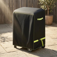 420D Oxford Material Black Grill Cover PU Coated Rectangular Grill Cover Full Coverage Weather Protector Drawstring Bottom for Outdoor