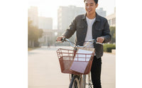 Large Capacity Front Metal Cycle Basket Multiuse Front Bike Basket Easy to Install Transport Gear Portable for Students, School, Shopping, Commuting