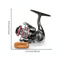 Foldable Mini Fishing Reel Lightweight Fishing Reel with Folding Crank Portable Corrosion-Resistant for Anglers