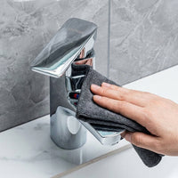 Thickened Magic Cleaning Cloth Microfibre Cloth, Streak-Clear Cloths for Glass and Mirrors, Non-Shedding Cleaning Cloths for Panes, Dark Gray