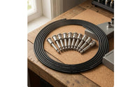Solderless Guitar Connection Cable Kit 3 M Guitar Cable Kit Cylindrical Plug Instrument Wire
