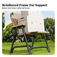 Lightweight Low-Height Camp Chair Compact Low-Height Camp Armchair Installatisingleffortless Folding Seat Sturdy Frame for Campers, Beachand Goers, Anglers, Camping, Picnic, Picnics, Fishing