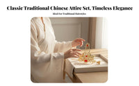 Traditional Chinese Attire Hair Accessory Set Elegant Design Traditional Chinese Attire Hairpin Set Crane Hair Crown Versatile