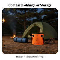 Foldable Pail Sturdy Foldable Pail Foldable Water Pail Leakproof Lightweight Water Pail Tear-Resistant for Car Owners