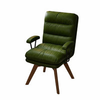 Sofa-Like Comfort Upholstered Swivel Armchair Multi-Use Desk Chair With Armrests Accent Seat Noiseless Rotation for Students, Office Workers, Adults, Study Room, Bedroom