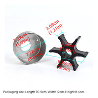 outboards Water Pump Impeller Kit with Housing Stainless Water-Resistant Alloy Pump Repair Kit Smooth for Boat Owners