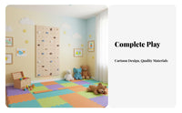 Indoor Climbing Wall Set Multi-Functional Kids Wooden Activity Gym Promotes Physical Development Wall Mounted Jungle Gym for Parents, Living Room