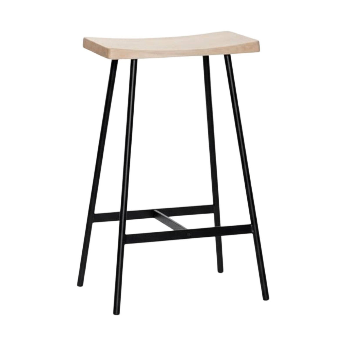 Nordic & design Saddle Seat High Stool Modern Minimalist Design Saddle Seat pubtool With Footrest Bar Chair Sturdy Construction for Adults, homeowners, Interior Designers, Counter, Cafe, Kitchen Island, Dining Room