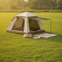 Automatic Pop-Up Camping Tent with Sun Protection and Rainproof Features, Portable Folding Design for Outdoor Expeditions