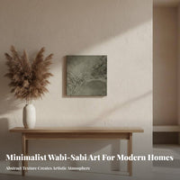 Wabi-Sabi Aesthetic Frameless Wall Picture Minimalist Design Textured Wall Art Ready to Hang Textured Canvas Art Great Gift for Interior Designers, Homeowners, Adults, Entryway, Hallway, Living Room, Bedroom