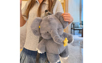 Elephant Backpack Cute Soft Backpack Book Bag Soft Rucksack Character for Toddlers, Outings, Travel