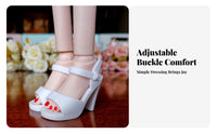 1:4 Doll High Heel Doll Shoes Miniature High Heeled Shoes for Display