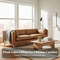 3-Seater Settee Latex Filling 3-Seater Upholstered Couch Modern Minimalist & design Sofa for Apartment Dwellers, residents, Living Room, Bedroom, Office
