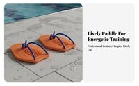 2 Pieces Improves Technique Swim Hand Paddles Builds Strength Front Crawl Training Paddles Professional Grade for Beginners, Water Exercise