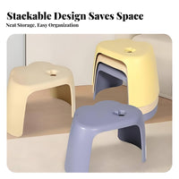 Cartoon Design CumulusShaped Seat Cute Appearance Small Stool Heart embellishment children's Furniture Multi-Use for young children, infants, Parents, Kindergarten, Playroom, Bathroom, Living Room