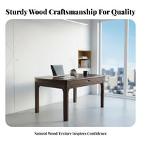 Modern Chinese Design Dining Set Wear-Resistant Extendable Dining Table and Chairs Solid Wood Kitchen Table Set for Families, Homeowners