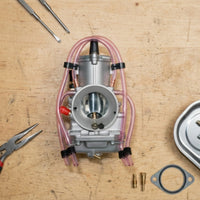 Motorcycle Carburetor Compatible Carburetor with Jets Jet Tuning-Friendly Parts Silver for Mechanics, Dirt Bikes