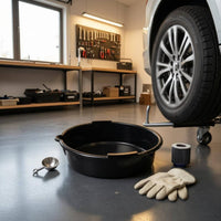 Automotive Fluid Pan Shallow Oil Collect Oil Pan Drain Container Wide Rim for Auto Repair