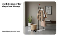 Movable Complimentarystanding Coat Tree Space-Saving Tree-Shaped Clothes Rack Sturdy Construction Garment Stand Light Luxury Aesthetic for Apartment Dwellers, Homeowners, Bedroom, Living Room, Entryway, Hallway