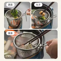 Stainless Steel Mesh Strainer for Hot Pot with Hook