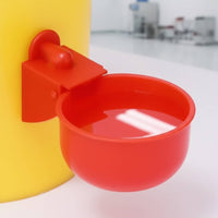 Easy to Install Automatic Chicken Waterer Kit Saves Time and Effort Automatic Poultry Water Cup Long-Lasting Construction Weight-Based-Fed Poultry Waterer Leak-Resistant for Farm, Backyard