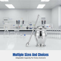 Thickened 304 Stainless Steel Grinding Bowl, Sturdy Pestle, No Interlayer, Kitchen, Laboratory, Herbal Grinding
