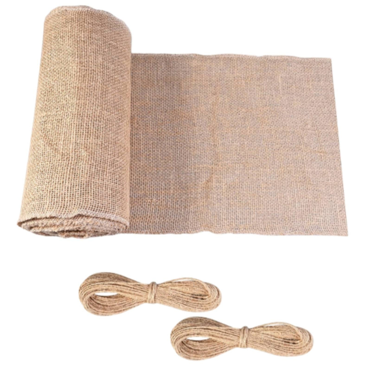 Burlap Table Runner Roll Coarse Table Runner with Rope Long for Crafters, Crafts