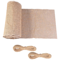 Burlap Table Runner Roll Coarse Table Runner with Rope Long for Crafters, Crafts