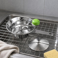 Stainless Steel Food Grinder Polished Metal Hand-Operated Grinder Compact