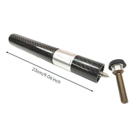 Adjustable Length Telescopic Cue Extension Threaded Adapter Carbon Fiber Cue Extender Aluminum Alloy Billiard Stick Extension Glossy Finish
