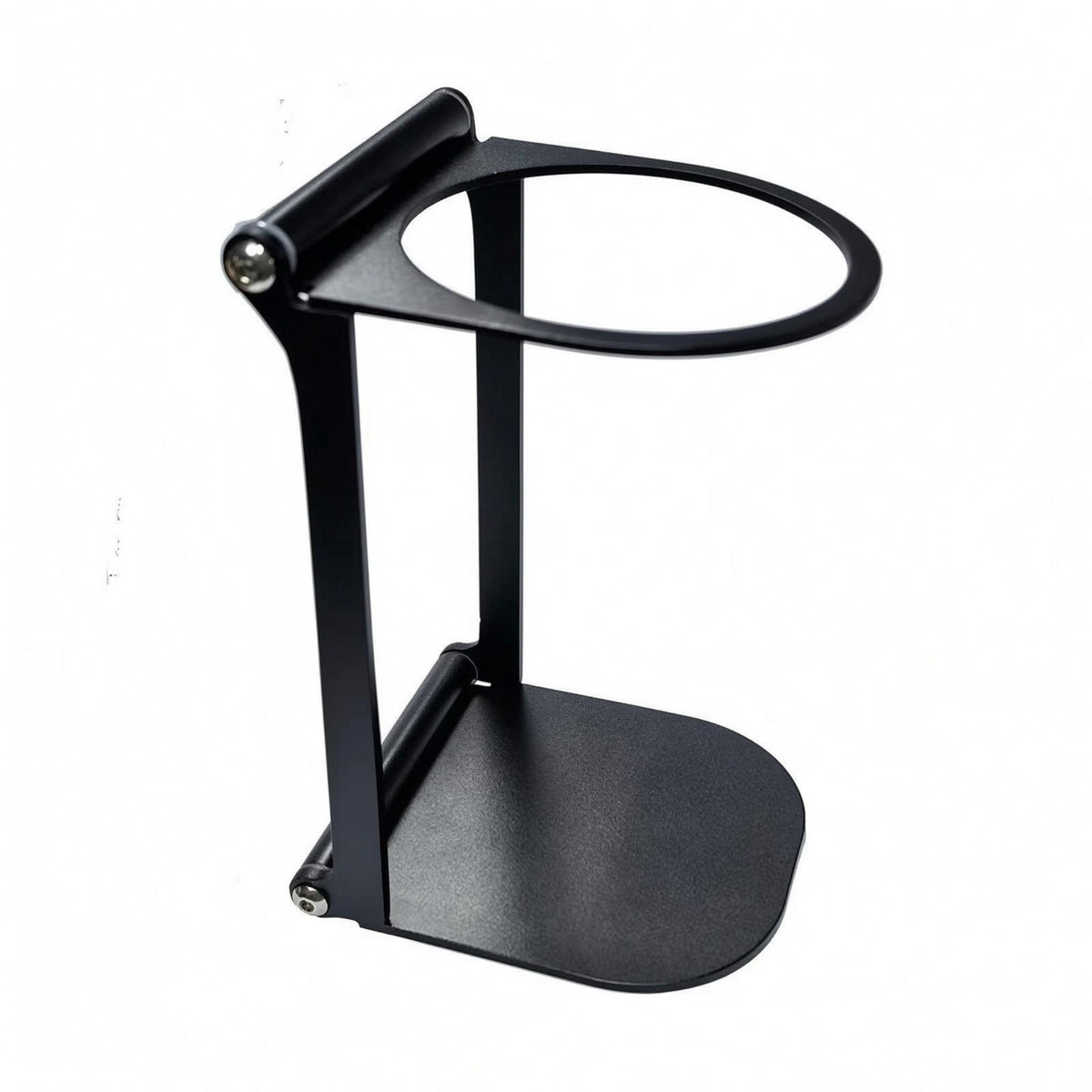 Silver-Toned Finish Foldable Coffee Machine Stand Exposed-frameFrame Portable Coffee Machine Stand Compact Appliance Support