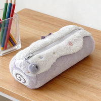 Swiss Roll Pencil Case Large Capacity Soft Cake Pencil Case Dessert Shaped Stationery Bag for Students, Teens