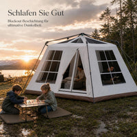Kailuode Outdoor Automatic Pop-Up Double-Layer Camping Tent for 4-6 People, Waterproof