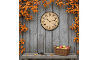 Wall Clock with Bird Design Outdoor Clock with Bird Dial Decorative for Homeowners, Gardeners, Garden, Porch, Backyard
