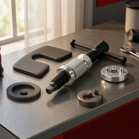 5 Pieces Versatile Brake Caliper Piston Rewind Tool Long-Lasting Brake Caliper Tool with Adapter Plates Easy to Use Rust-Resistant for Mechanics, DIYers, Garage