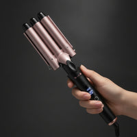 Two Voltage Curling Iron with Interchangeable Barrels Adjustable Temperature Interchangeable Curling Wand Set Professional Multifunctional Hair Styler Heat-Resistant for Women, Home, Travel, Salon
